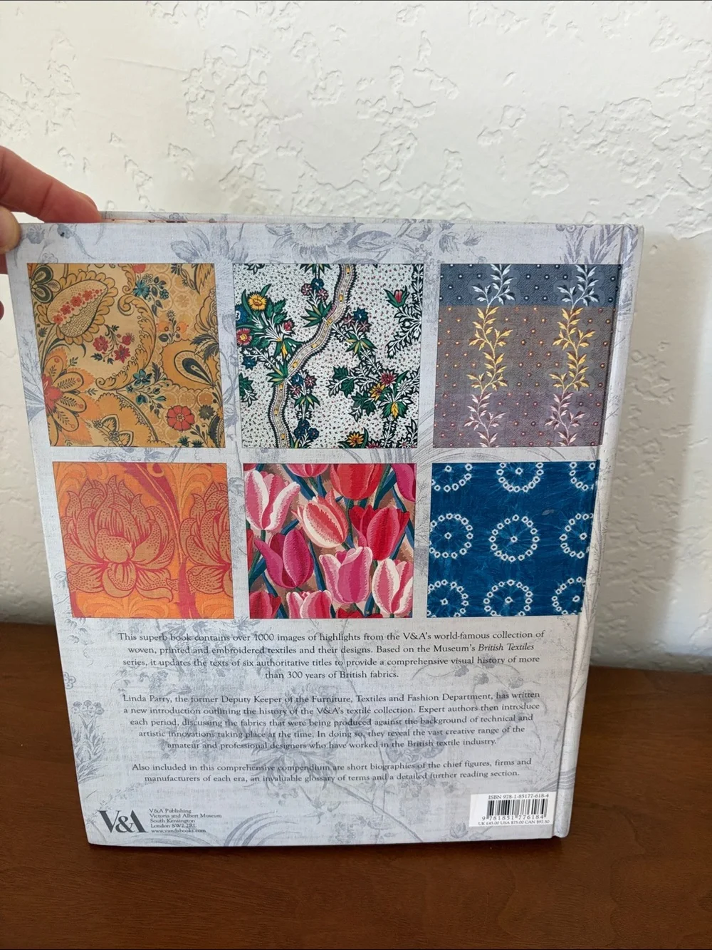 Large British Textiles 1700 to the Present - Large Coffee Table Book